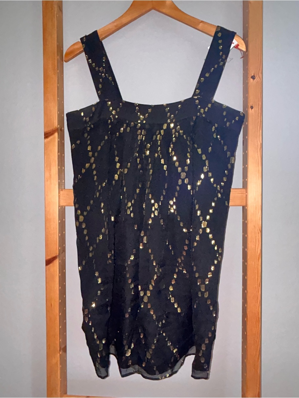 Adam Lippes Black Dress with Gold Accent